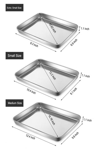 HYTK mini baking pan for compact ovens, ideal for single-portion cookies.