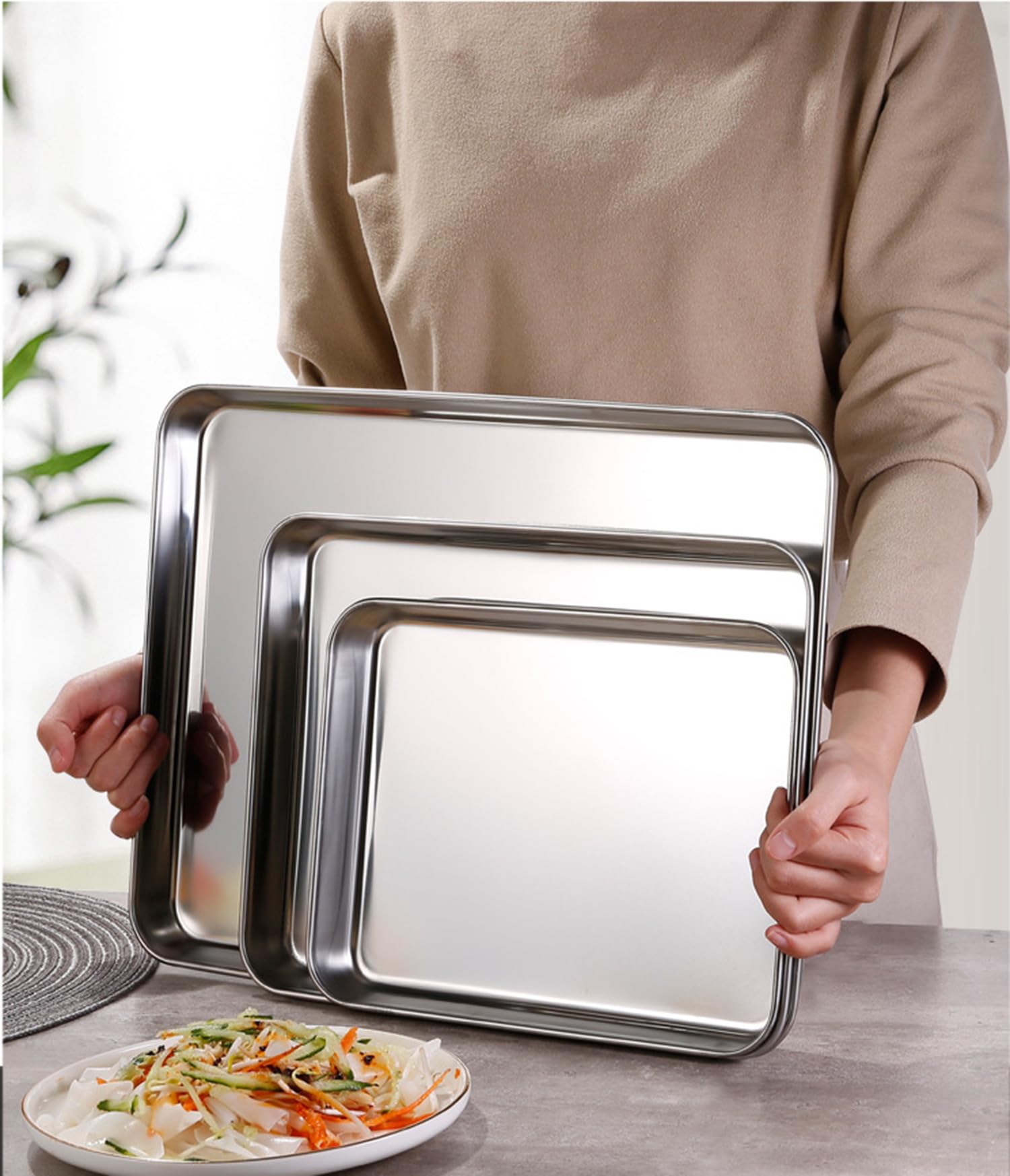 HYTK serving tray for fruits, vegetables, and small snacks.
