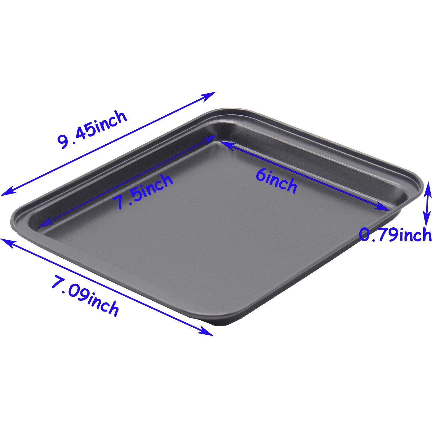 HYTK small baking sheet inner dimensions 7.5 x 6 inches for precise portions.