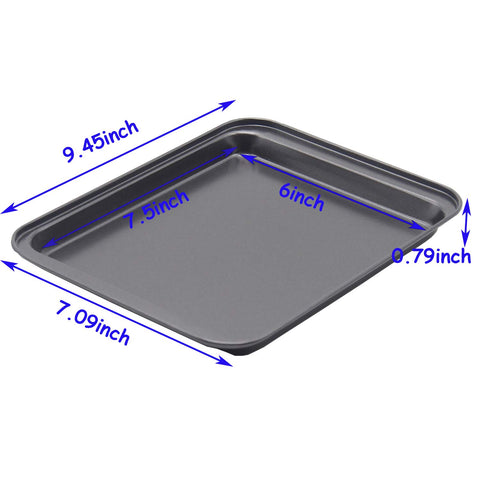 HYTK small baking sheet inner dimensions 7.5 x 6 inches for precise portions.