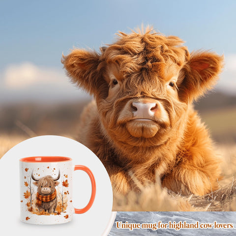 Hyturtle Fall leaves mug in use for coffee or tea mornings.