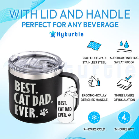 Hyturtle matte black mug offers sleek style and comfortable grip