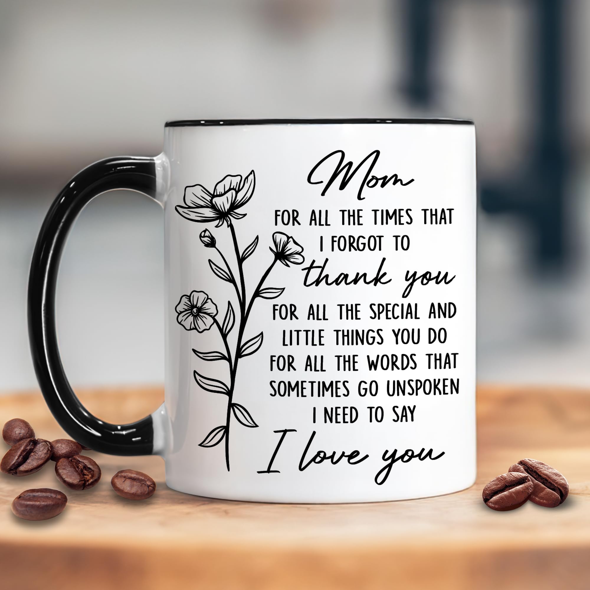 Hyturtle Mom mug on a desk setup for coffee moments.