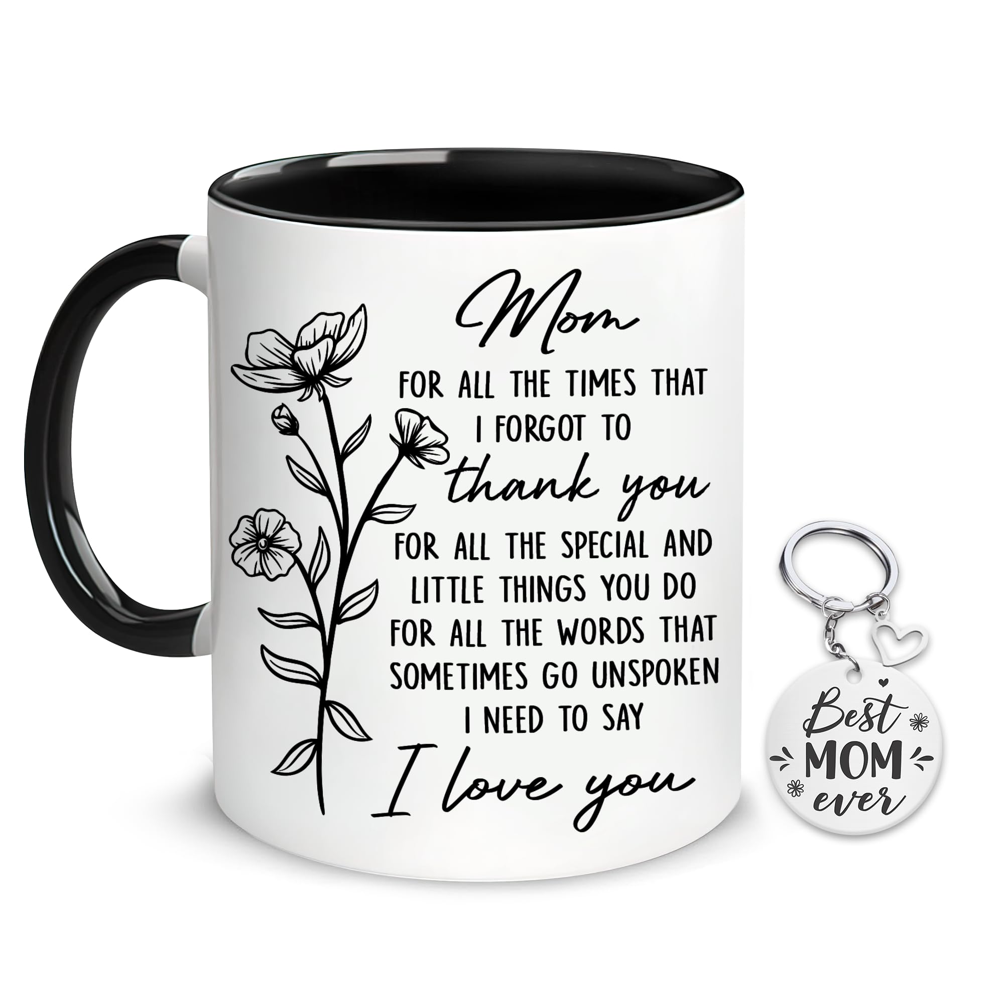 Hyturtle Mom 11oz mug front view with durable, fade-resistant print for gifting.