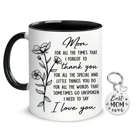 Hyturtle Mom 11oz mug front view with durable, fade-resistant print for gifting.