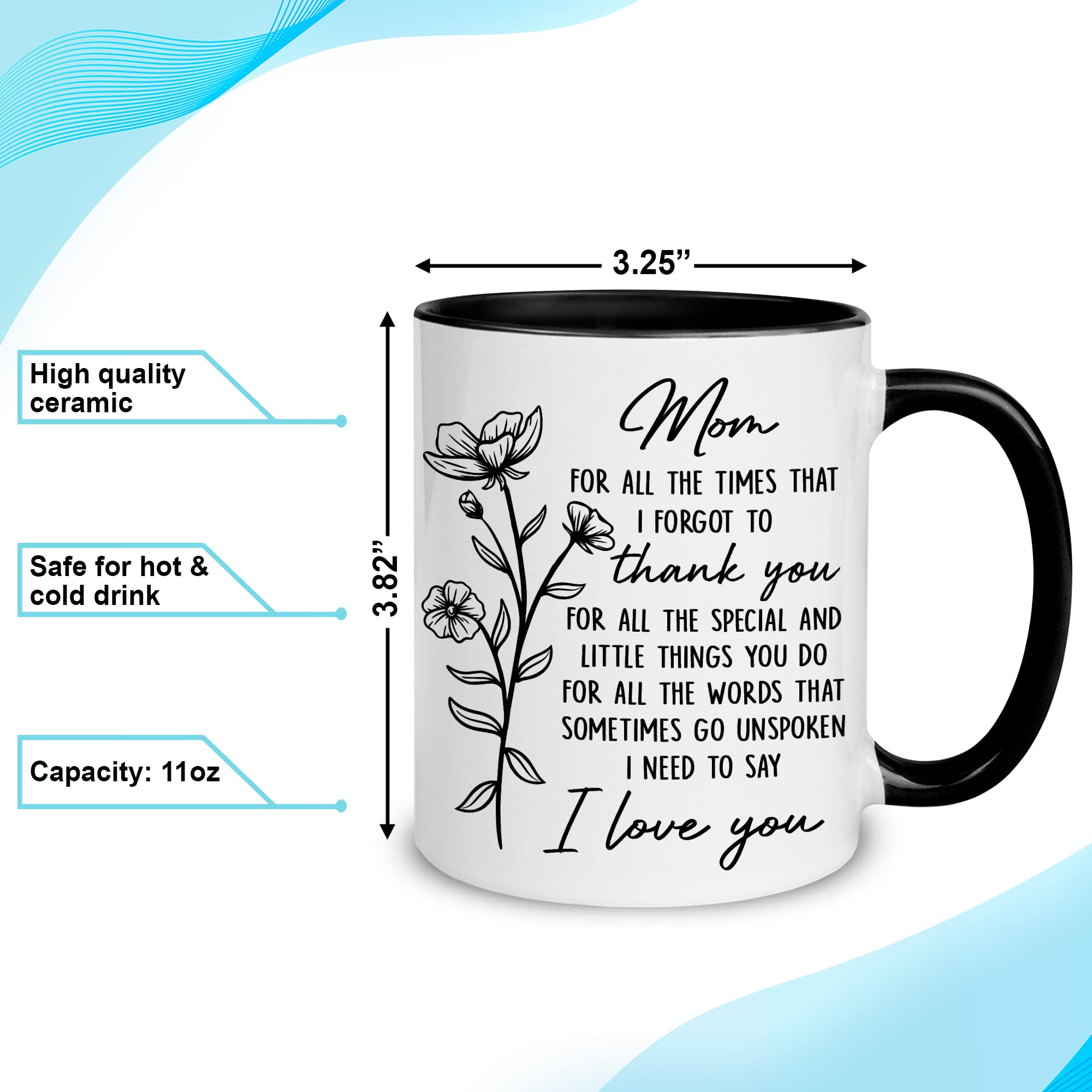 Hyturtle Mom mug with bonus keychain included.