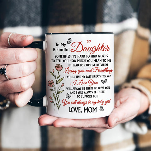 Hyturtle To My Daughter mug with bonus keychain included