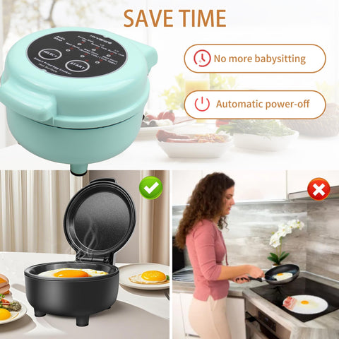 Hyvance egg cooker over easy mode delivers steady doneness