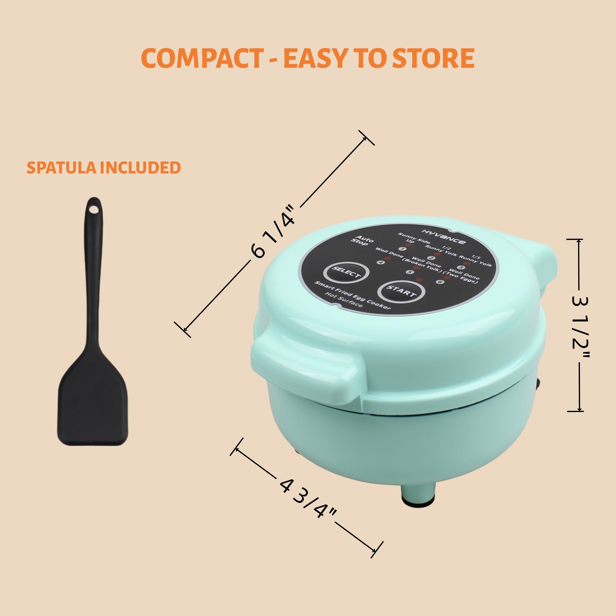 Hyvance non-stick coating makes cleanup quick after eggs