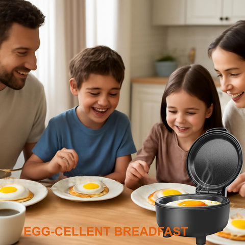 Hyvance Smart Fried Egg Cooker control panel enables effortless one-button operation.