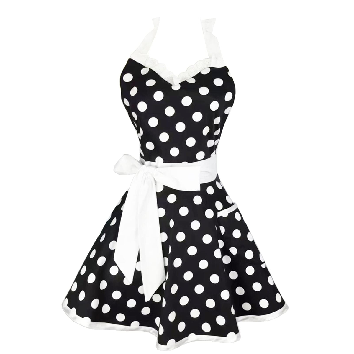 Hyzrz Lovely Sweetheart Retro Apron with adjustable neck strap for a comfortable fit.