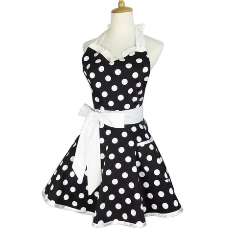 Hyzrz apron with long belts for front or back ties and secure waist.