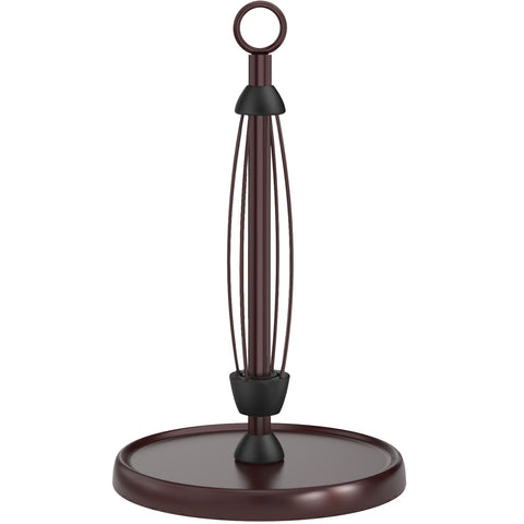 HZE oil rubbed bronze paper towel holder, top view, stable and stylish.