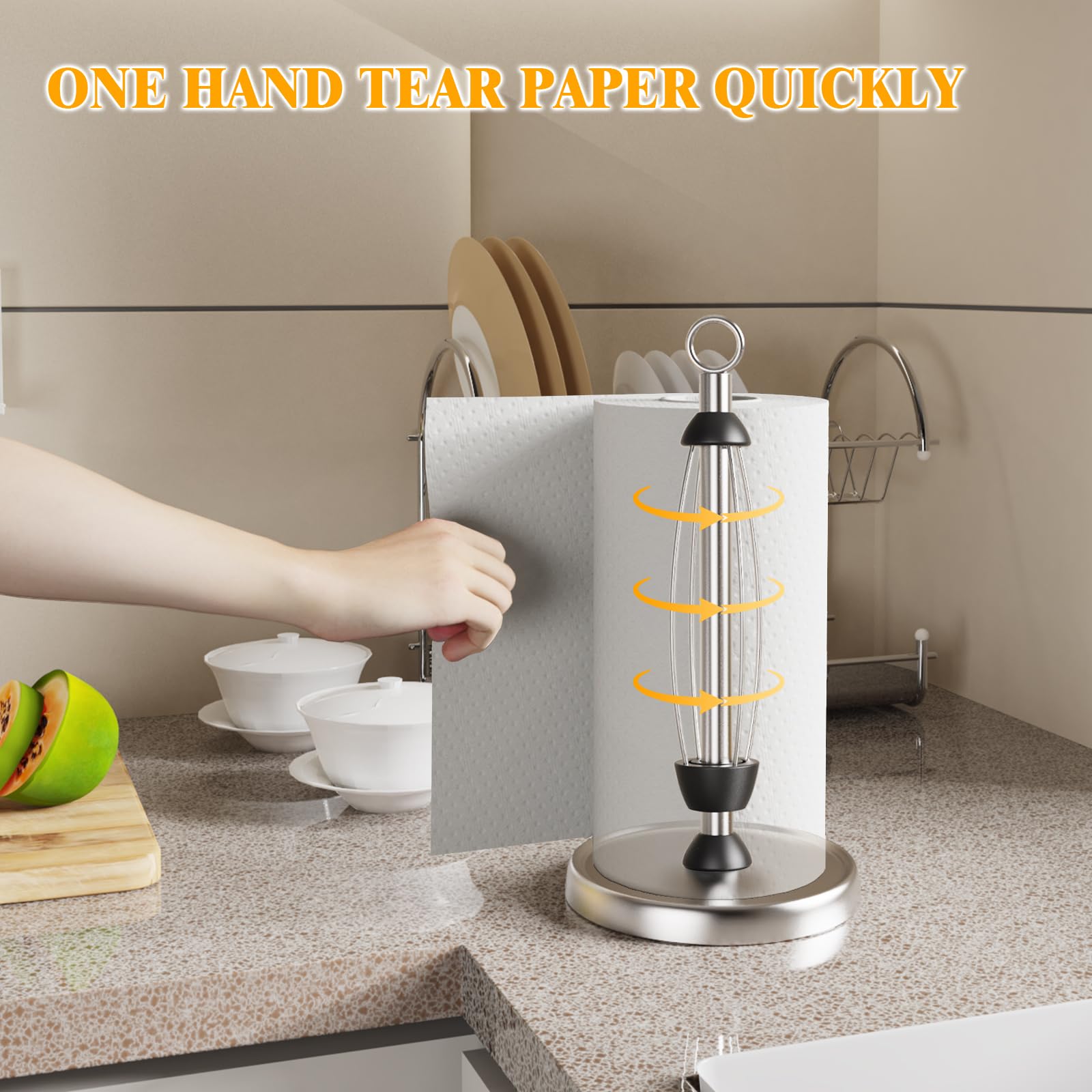 HZE holder with weighted base and non-slip pad prevents slipping