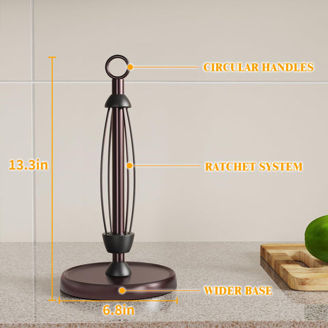 HZE stainless steel construction with bronze finish ensures durability.