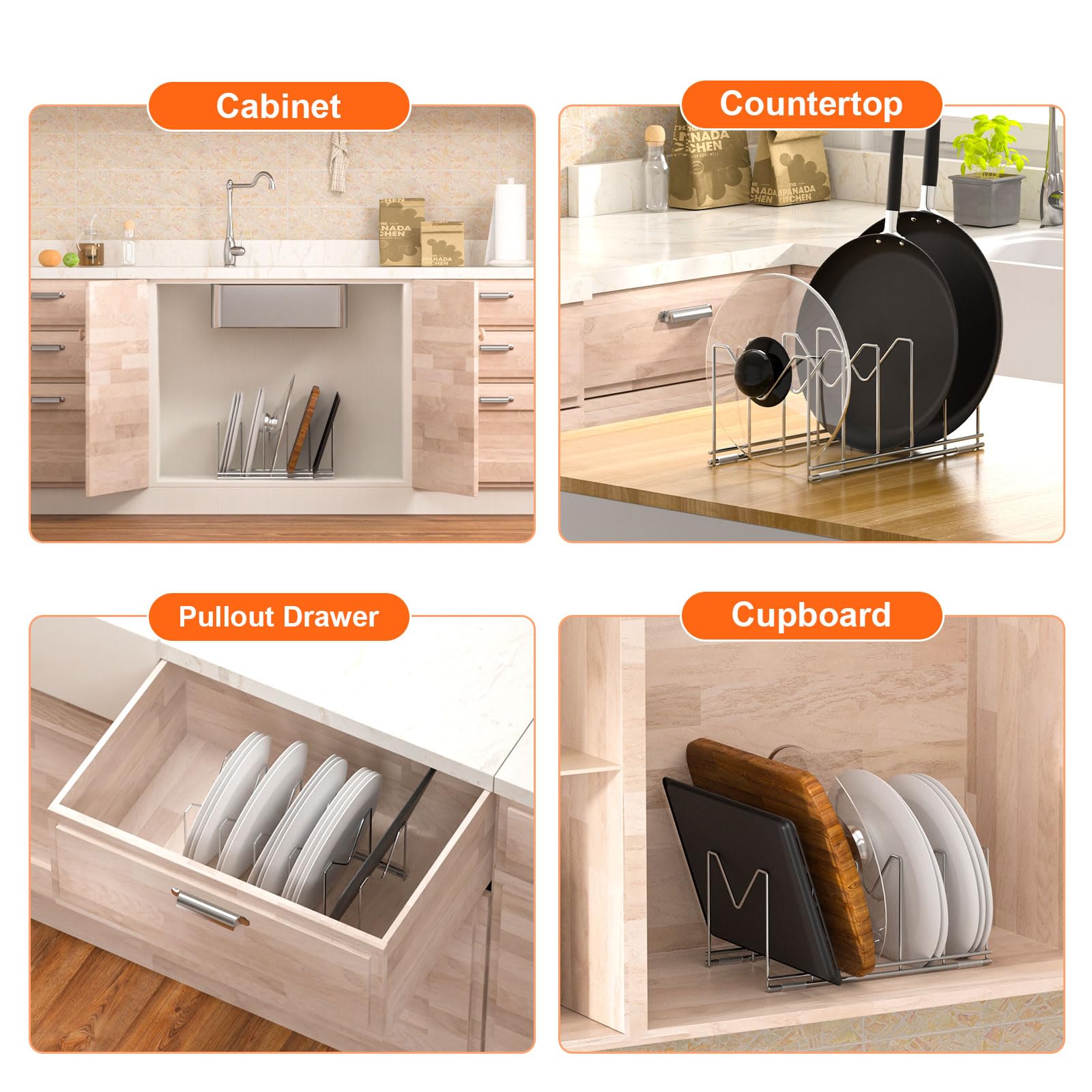 HzTinT lid rack with easy-clean design for quick maintenance.