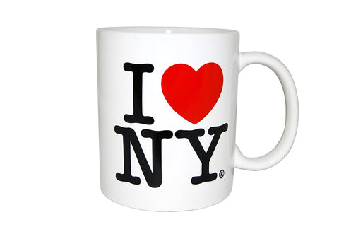 I Love NY colorful mug in yellow, perfect for hot drinks