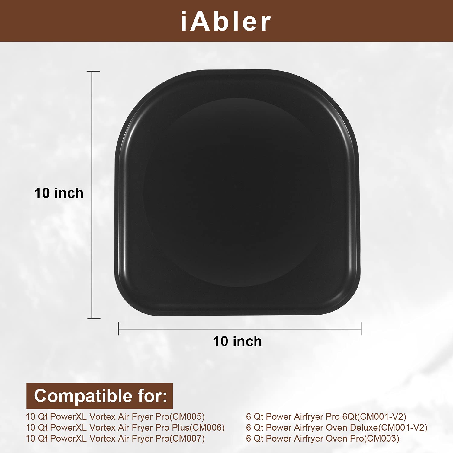 iabler original air fryer drip tray for PowerXL Vortex Pro Plus 10qt prevents crumbs from reaching the bottom