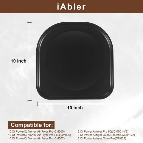 iabler original air fryer drip tray for PowerXL Vortex Pro Plus 10qt prevents crumbs from reaching the bottom