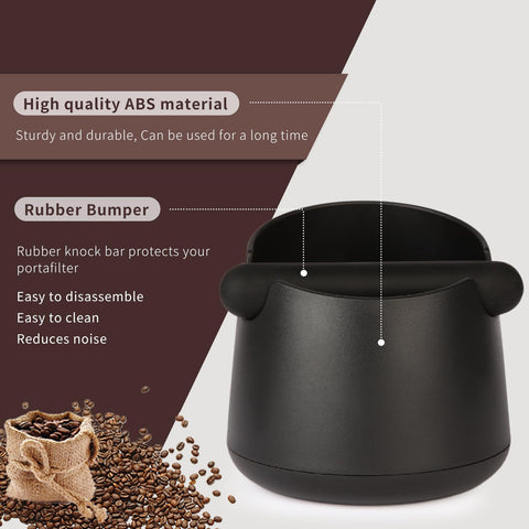 IAOSEN knock box highlighting rubber bar with steel core to dampen impact.
