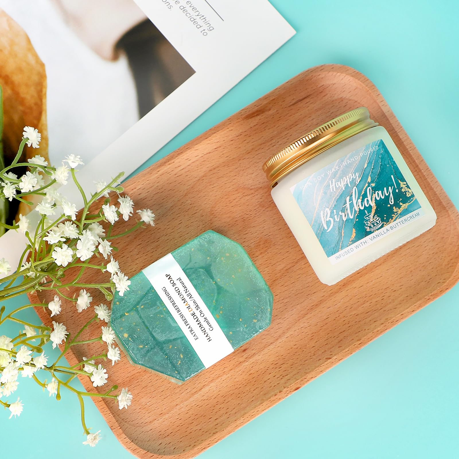 iAOVUEBY diamond soap provides gentle cleansing with a touch of luxury.