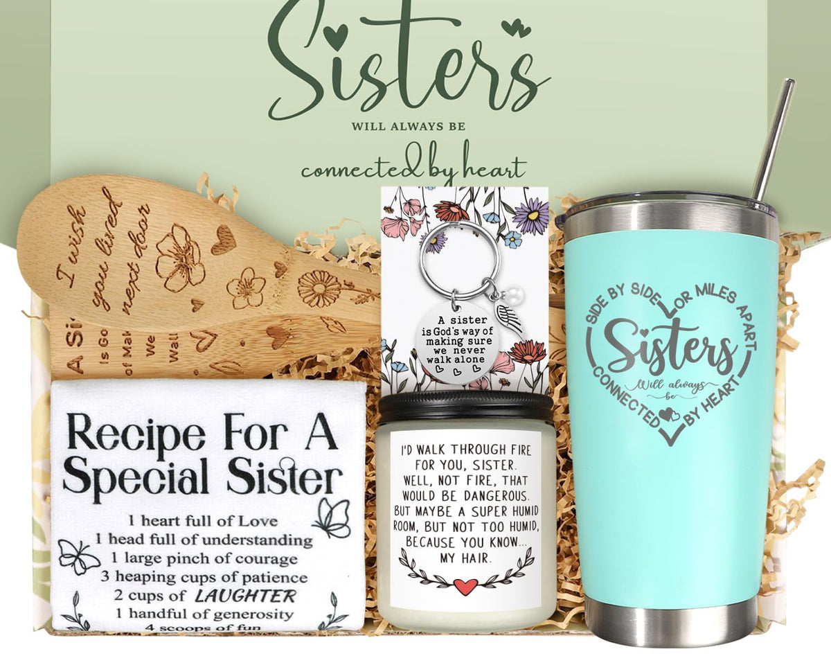 iaovueby sisters gifts tumbler laser engraved keeps beverages hot or cold