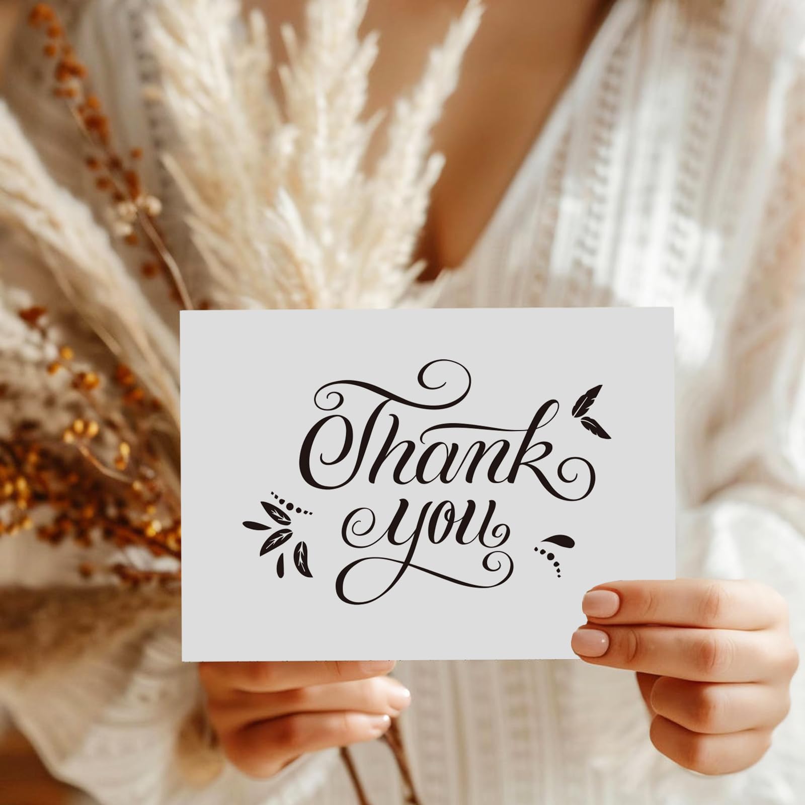 IAOVUEBY thank you card conveys sincere recognition to recipients