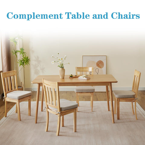 IASEAHK chair cushions beige anti-slip bottom prevents shifting on surfaces