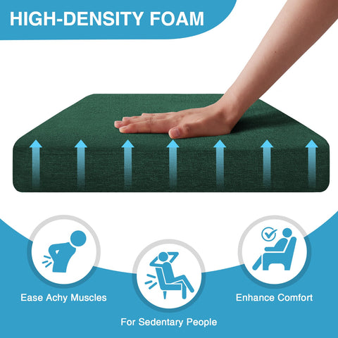 IASEAHK cushion with non-slip bottom stays securely in place.