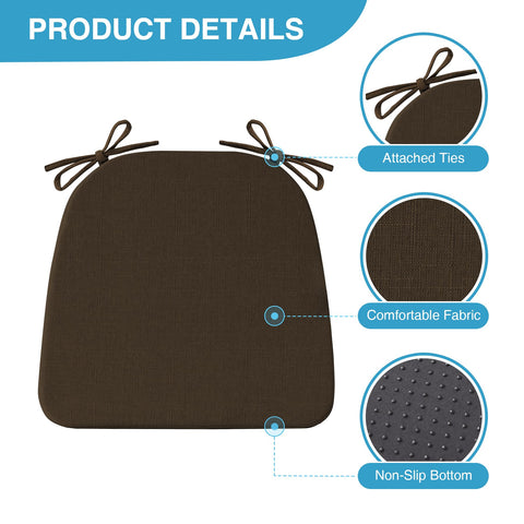 IASEAHK chair cushions with non-slip bottom stay put on any chair.
