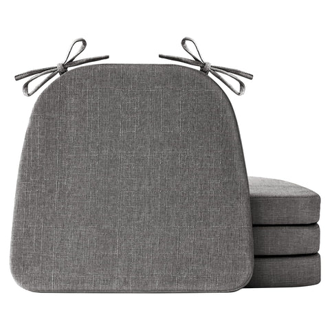 IASEAHK dining chair cushions set of four with non-slip bottom for stable seating.