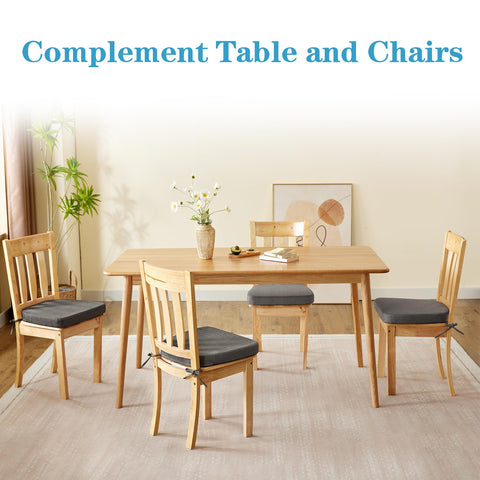IASEAHK foam-core padding delivers comfortable support during meals.
