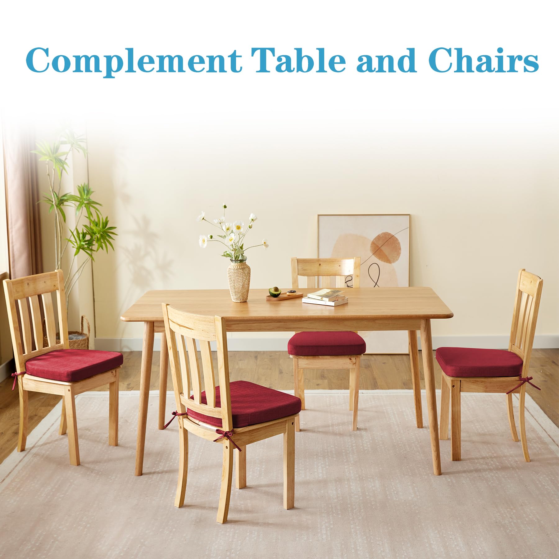 IASEAHK secure-fit chair pad with non-slip bottom keeps cushions in place.