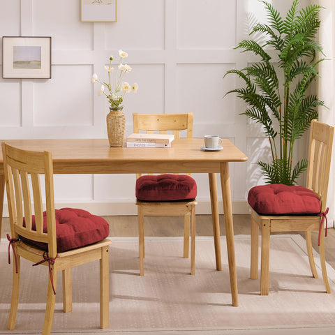 IASEAHK tufted cushion enhances comfort on hard dining chairs