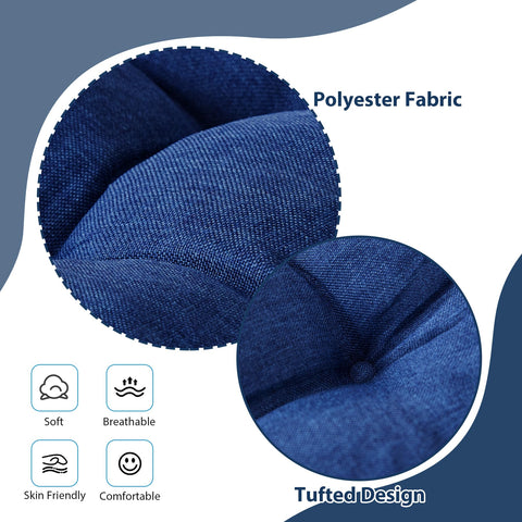 IASEAHK navy chair cushion side profile illustrating thickness