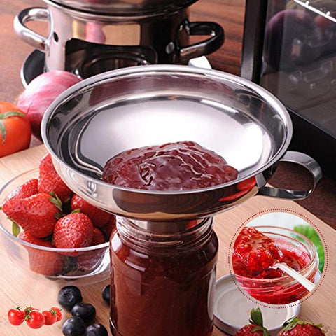 IAXSEE funnel compatible with most essential oil bottles and kitchen jars.