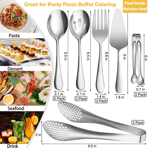 IAXSEE large serving spoons ideal for plated dishes and sauces