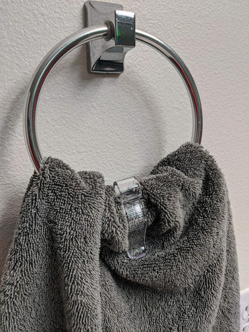 Iba Innovations Towel Clip in kitchen use fits standard bars