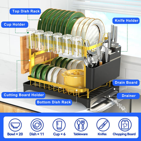 IBEDMAZIE rust-proof coating protects the rack and keeps the kitchen hygienic.