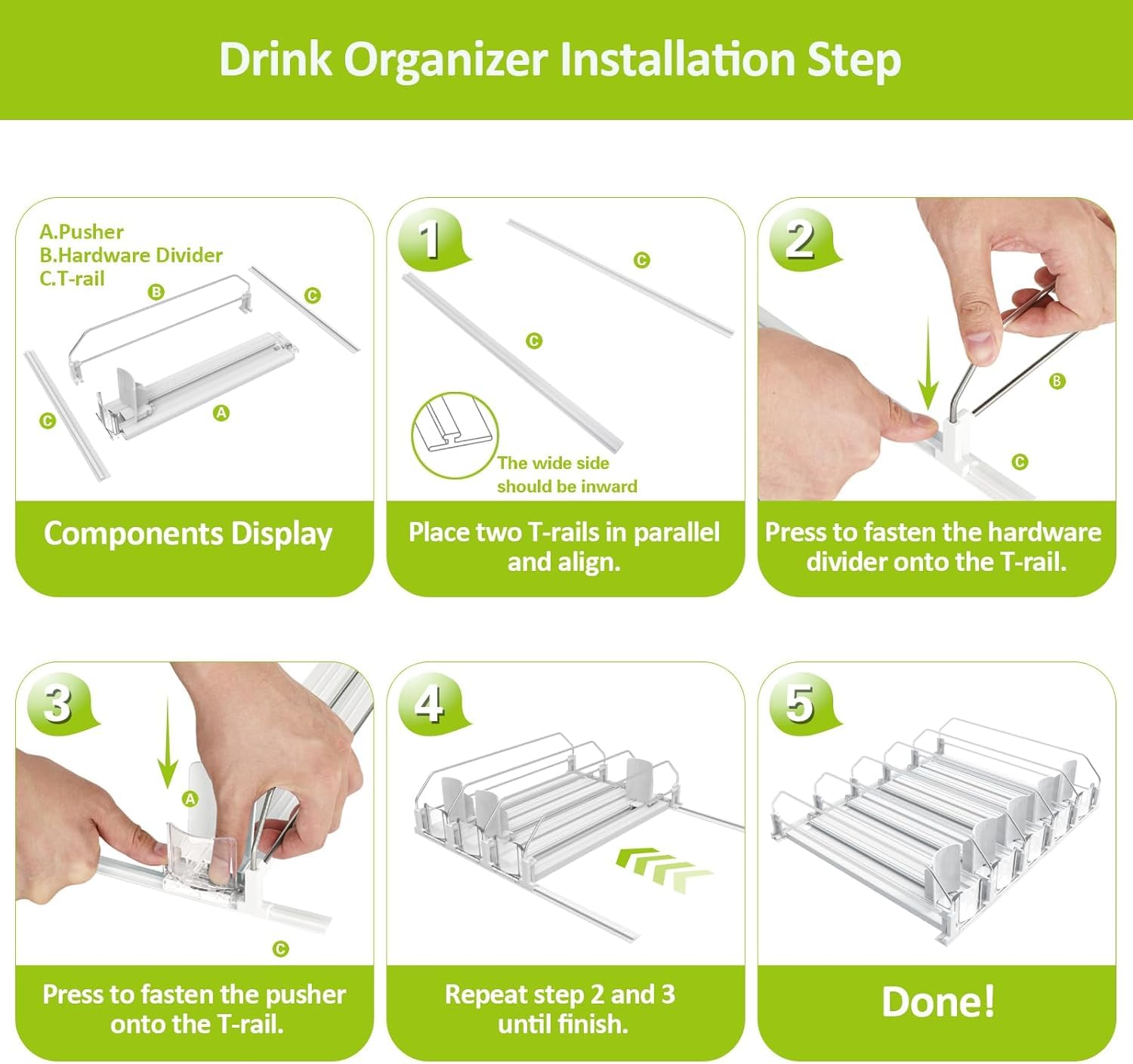 IBORING versatile beverage storage keeps kitchen tidy for everyday use.