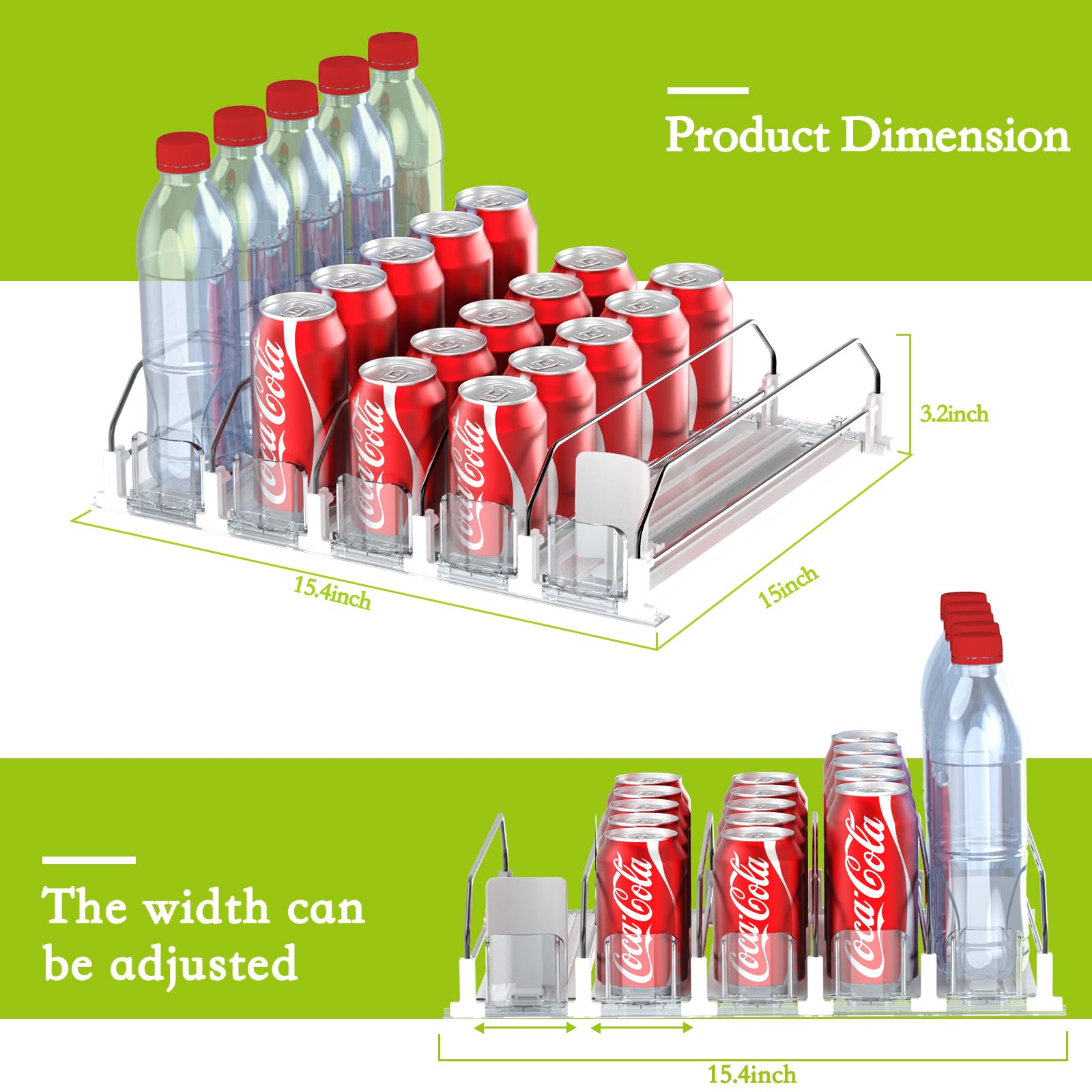IBORING five-row design holding cans and bottles of various beverages