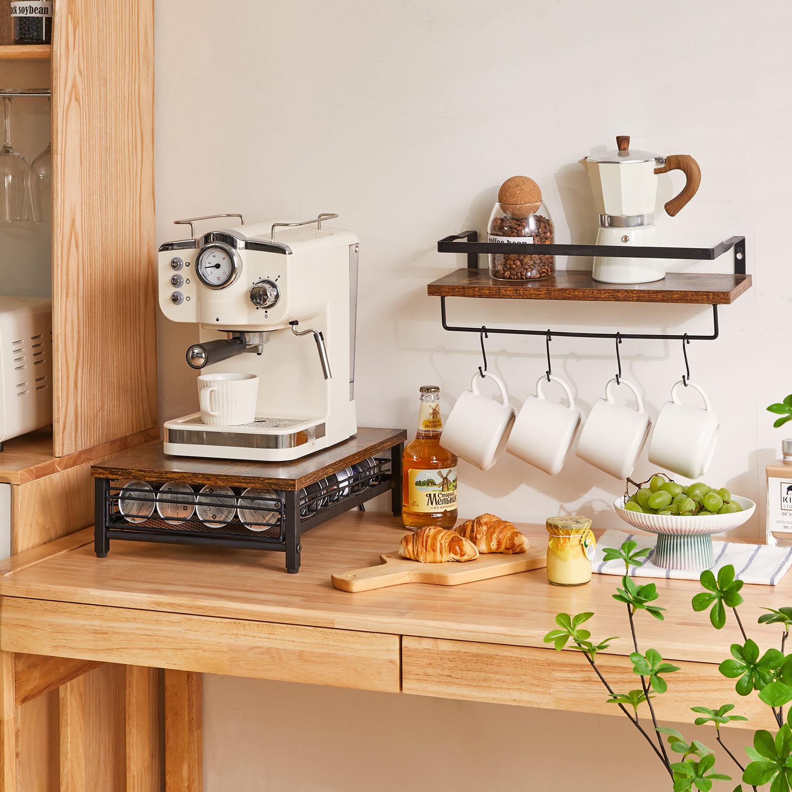 IBUYKE sliding drawer for coffee pods keeps storage tidy and easy to use.