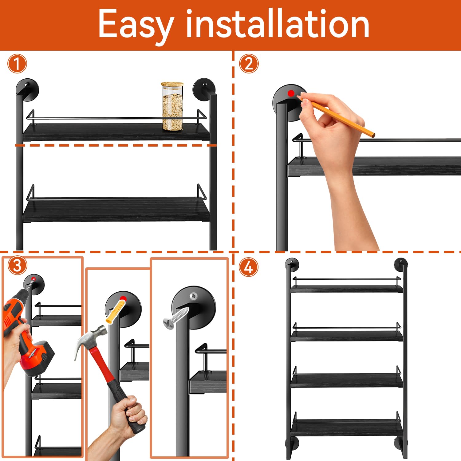 IBUYKE easy-install kit with screws for quick setup.