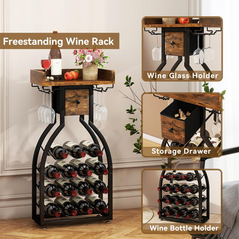 IBUYKE wine rack easy assembly with included tools