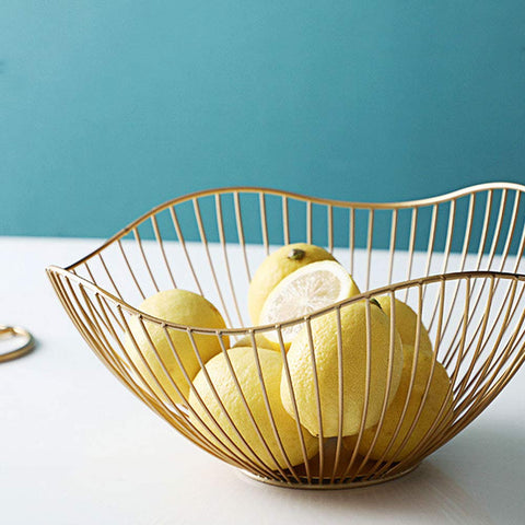 IBWell breathable geometric fruit dish complements decor while organizing fruit on the table