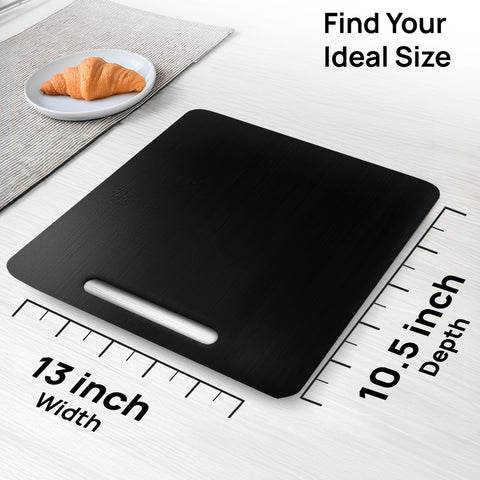 Ibyx sliding tray for toaster oven streamlines kitchen prep and organization.