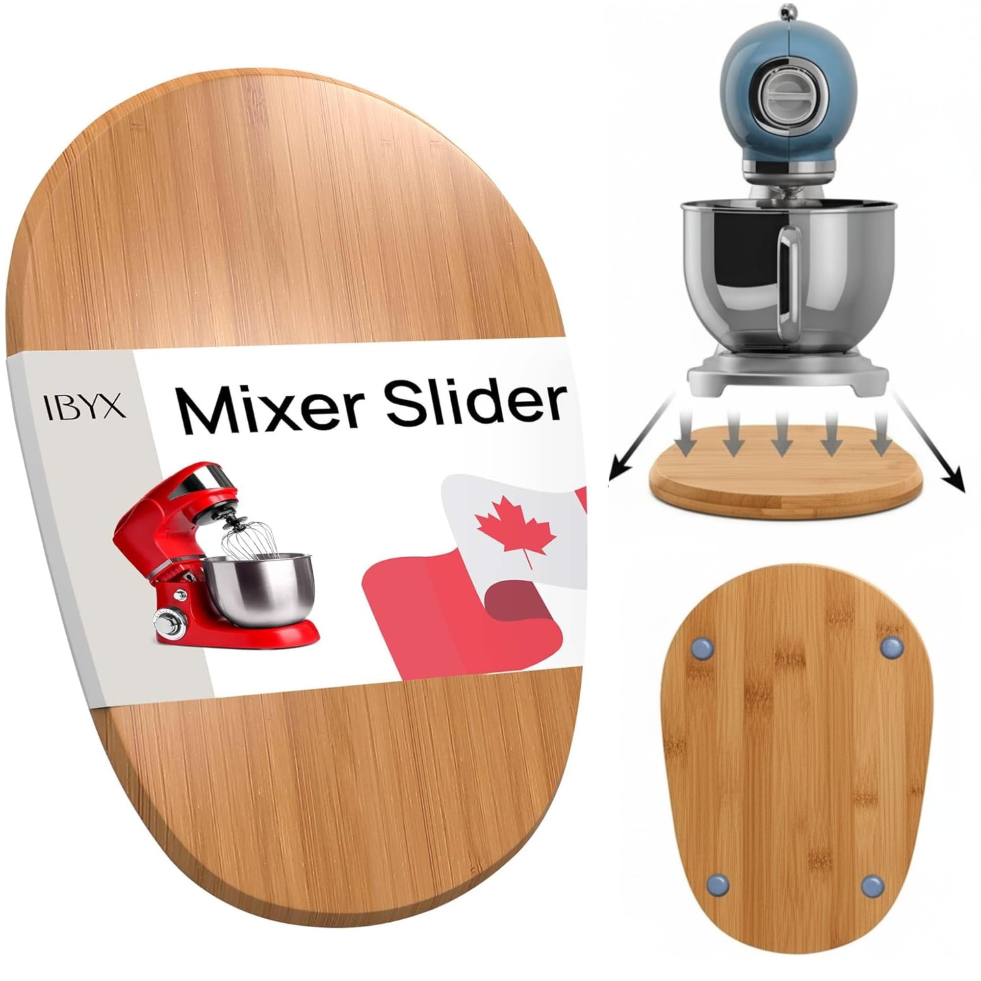 Ibyx elegant sliding tray under cabinet keeps the coffee maker within easy reach.
