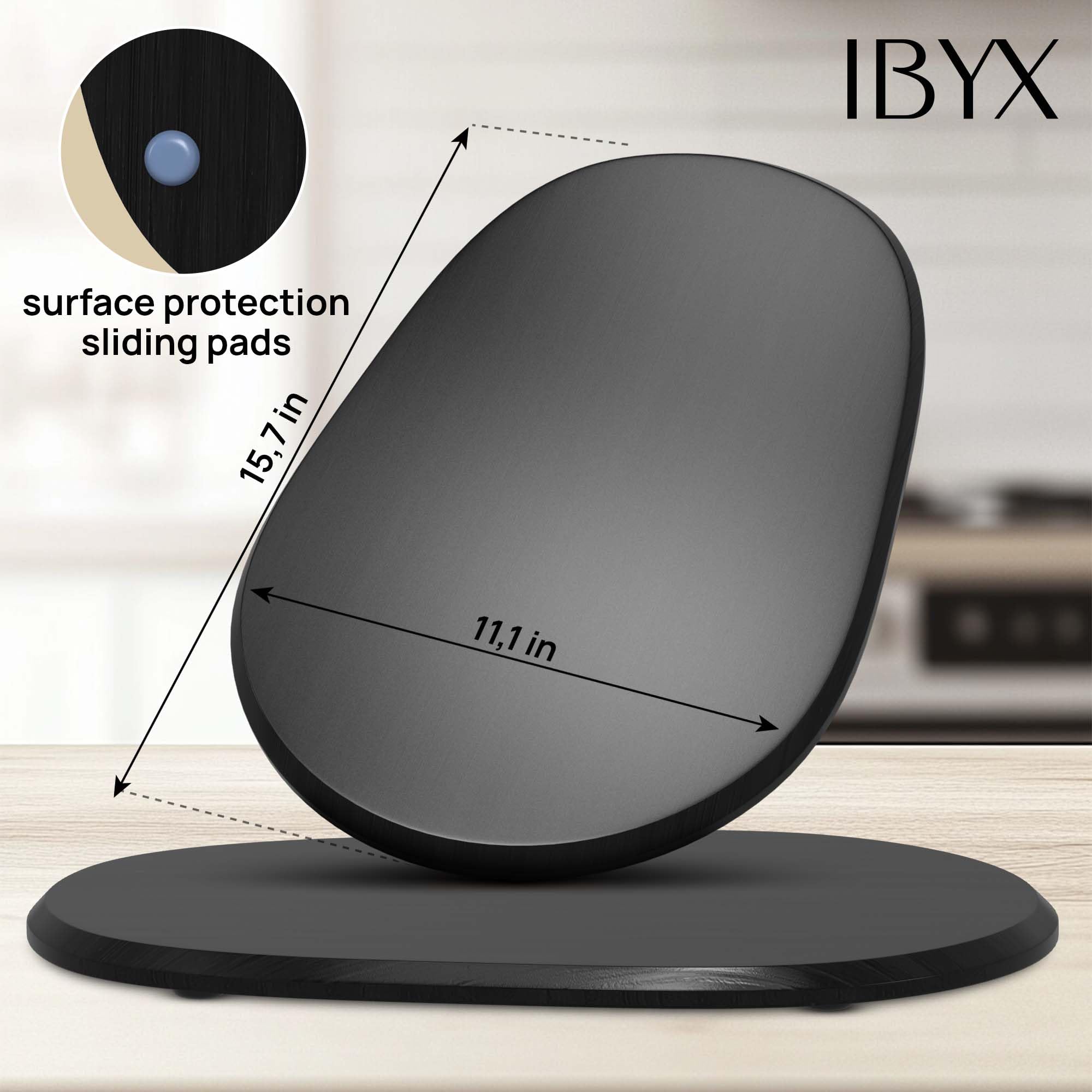 Ibyx sliding tray for air fryer with smooth glide