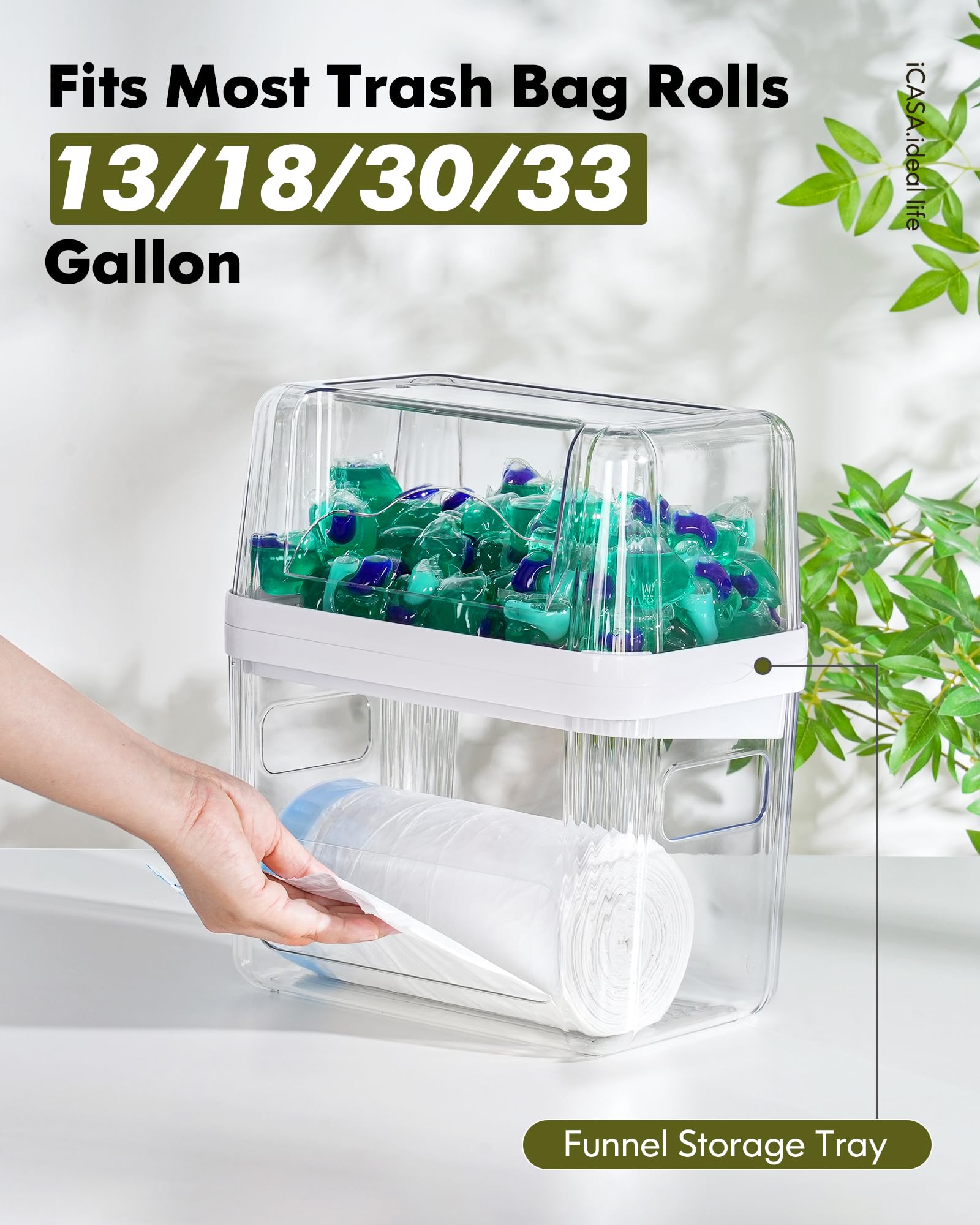 iCASA crystal-clear acrylic construction provides visibility and quick stock checks