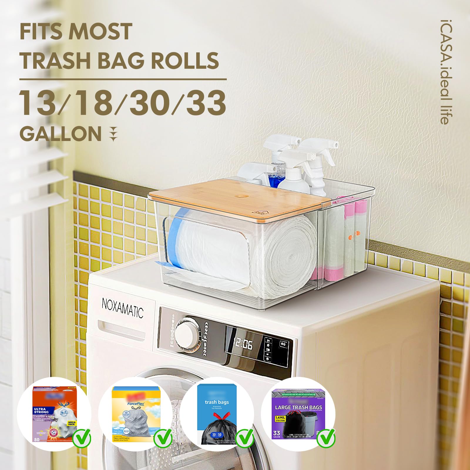 Easy-load, one-hand tear design speeds bag dispensing during busy mornings